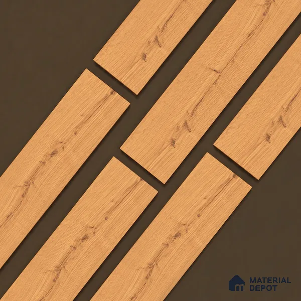 Wooden Look Floor Tile TL 10898 Delaware Roble 4 ft x 8 inc Matte Finish Vitrified Tile - 9 mm | 6 Random Design | Suitable For Living Room, Bedroom & Dining Area | 2-3 mm Spacer is Mandatory (Sample)