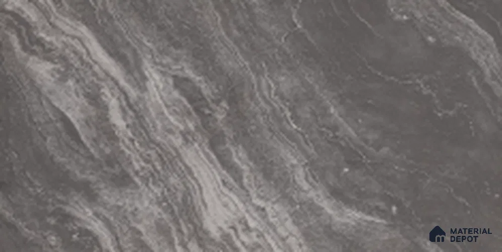 Cement Wall & Floor Tile TL 10918 B Black 4 ft x 2 ft Matte Finish Vitrified Tile - 9 mm | 5 Random Designs | Suitable For Living Room, Bedroom, Kitchen
