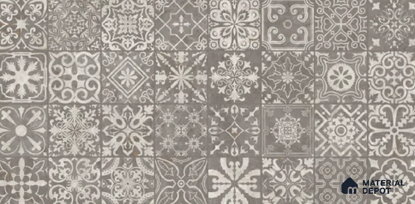 Patterned Look Wall Tile TL 10924 Foresta Shadow Decore 4 ft x 2 ft Glue Matte Finish Vitrified Tile - 9 mm  | Suitable For Living Room, Bedroom, Kitchen, Office & Dining