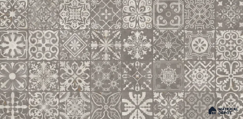 Patterned Look Wall Tile TL 10924 Foresta Shadow Decore 4 ft x 2 ft Glue Matte Finish Vitrified Tile - 9 mm | Suitable For Living Room, Bedroom, Kitchen, Office & Dining