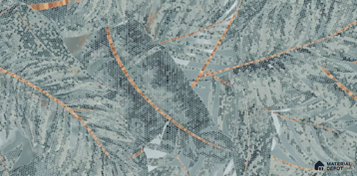Patterned Look Wall Tile TL 10926 Marmo Onice Fern Decore 4 ft x 2 ft Glue Matte Finish Vitrified Tile - 9 mm | 3 Random Design | Suitable For Living Room, Bedroom, Kitchen, Office & Dining