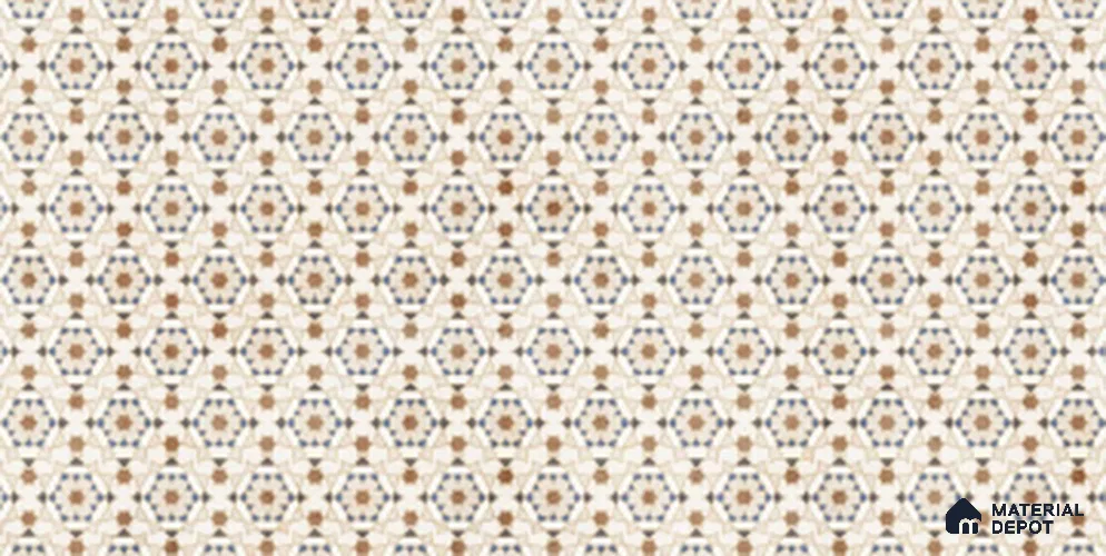 Patterned Look Wall Tile TL 10930 Spado Crema Decore 4 ft x 2 ft Glue Matte Finish Vitrified Tile - 9 mm | Suitable For Living Room, Bedroom, Kitchen, Office & Dining