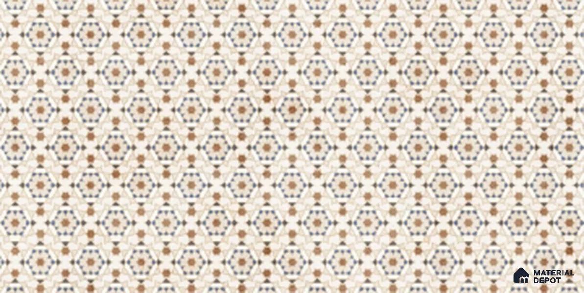 Patterned Look Wall Tile TL 10930 Spado Crema Decore 4 ft x 2 ft Glue Matte Finish Vitrified Tile - 9 mm | Suitable For Living Room, Bedroom, Kitchen, Office & Dining
