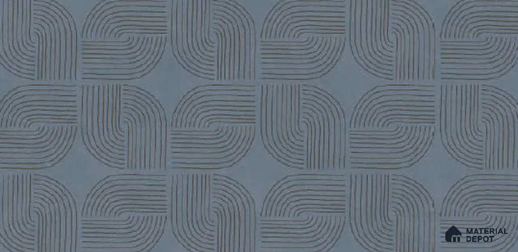 Patterned Look Wall Tile TL 10941 Agora Azul 4 ft x 2 ft Matte Finish Vitrified Tile - 9 mm  | Suitable For Living Room, Bedroom, Kitchen, Office & Dining