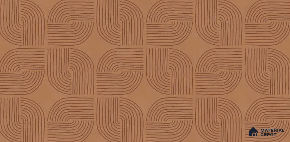 Patterned Look Wall Tile TL 10941 B Agora Bronze 4 ft x 2 ft Matte Finish Vitrified Tile - 9 mm | Suitable For Living Room, Bedroom, Kitchen, Office & Dining
