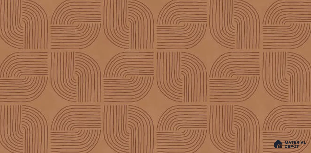 Patterned Look Wall Tile TL 10941 B Agora Bronze 4 ft x 2 ft Matte Finish Vitrified Tile - 9 mm | Suitable For Living Room, Bedroom, Kitchen, Office & Dining