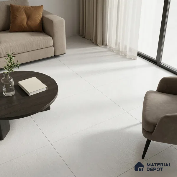 Stone Look Wall & Floor TL 10946 B Cemexa Silver 6 ft x 4 ft Gritty Finish Large Formate Vitrified Tile - 9 mm | 3 Random Design | Suitable For Living Room, Bedroom, Kitchen, Office & Dining | Adhesive and Spacers Must be Used During Installation