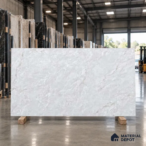 Marble Look Wall & Floor TL 10947 Barattini Claro Glit 6 ft x 4 ft Fusion Carving Matte Finish Large Formate Vitrified Tile - 9 mm | 3 Random Design | Suitable For Living Room, Bedroom, Kitchen, Office & Dining | Adhesive and Spacers Must be Used During Installation