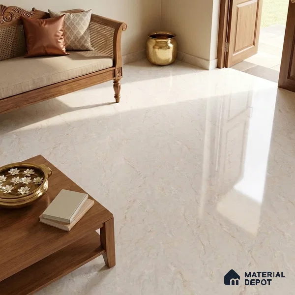 Stone Look Wall & Floor TL 10948 B Barattini Sabbia 6 ft x 4 ft Infinia Finish Large Formate Vitrified Tile - 9 mm | 3 Random Design | Suitable For Living Room, Bedroom, Kitchen, Office & Dining | Adhesive and Spacers Must be Used During Installation