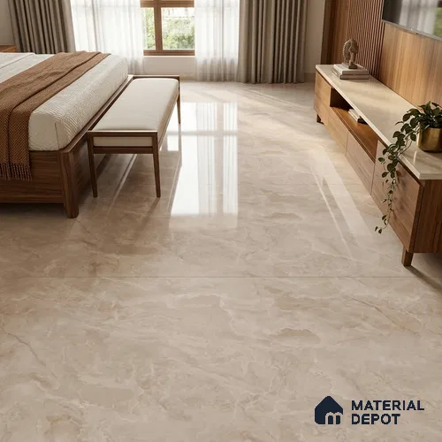 Marble Look Wall & Floor TL 10950 Midtown Onyx Rose 6 ft x 4 ft Infinia Finish Large Formate Vitrified Tile - 9 mm | 3 Random Design | Suitable For Living Room, Bedroom, Kitchen, Office & Dining | Adhesive and Spacers Must be Used During Installation