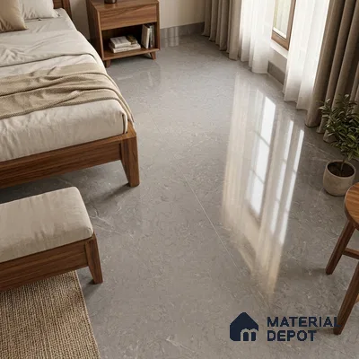 Stone Look Wall & Floor TL 10953 Belve Grey 6 ft x 4 ft Infinia Finish Large Formate Vitrified Tile - 9 mm | 3 Random Design | Suitable For Living Room, Bedroom, Kitchen, Office & Dining | Adhesive and Spacers Must be Used During Installation