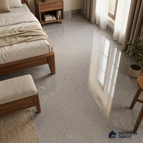 Stone Look Wall & Floor TL 10953 Belve Grey 6 ft x 4 ft Infinia Finish Large Formate Vitrified Tile - 9 mm | 3 Random Design | Suitable For Living Room, Bedroom, Kitchen, Office & Dining | Adhesive and Spacers Must be Used During Installation