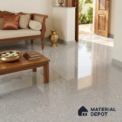 Stone Look Wall & Floor TL 10953 Belve Grey 6 ft x 4 ft Infinia Finish Large Formate Vitrified Tile - 9 mm | 3 Random Design | Suitable For Living Room, Bedroom, Kitchen, Office & Dining | Adhesive and Spacers Must be Used During Installation