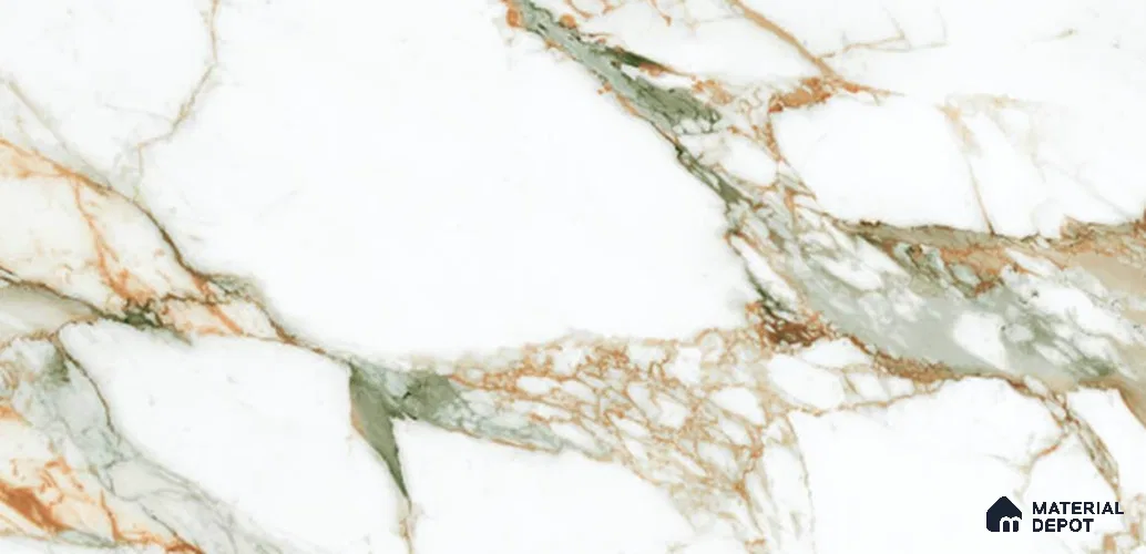 Marble Wall & Floor Tile TL 10960 B White 4 ft x 2 ft Satin Finish Vitrified Tile - 9 mm | 6 Random Designs | Suitable For Living Room, Bedroom, Kitchen