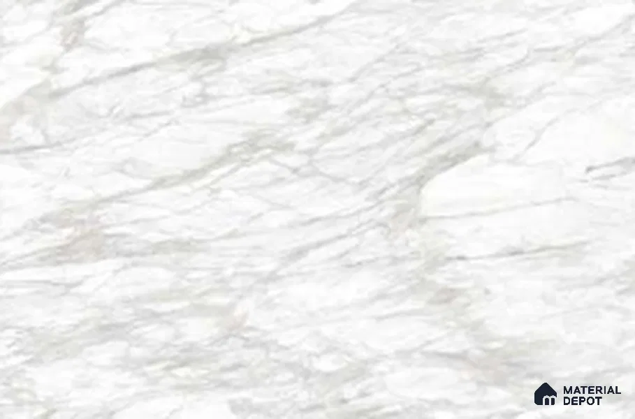 Marble Look Wall & Floor TL 10961 Lucaterra White Lux 6 ft x 4 ft Marmo Finish Large Formate Vitrified Tile - 9 mm | 3 Random Design | Suitable For Living Room, Bedroom, Kitchen, Office & Dining | Adhesive and Spacers Must be Used During Installation
