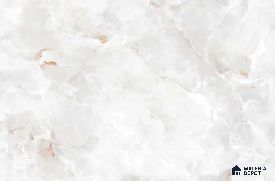 Marble Wall & Floor Tile TL 10962 White 6 ft x 4 ft Satin Finish Vitrified Tile - 9 mm | 3 Random Designs | Suitable For Living Room, Bedroom, Bathroom | Adhesive and Spacers Must be Used During Installation