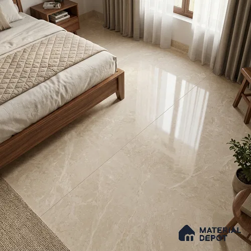 Marble Look Wall & Floor TL 10964 Crystella Oro 6 ft x 4 ft Polished Finish Large Formate Vitrified Tile - 9 mm | 2 Random Design | Suitable For Living Room, Bedroom, Kitchen, Office & Dining | Adhesive and Spacers Must be Used During Installation