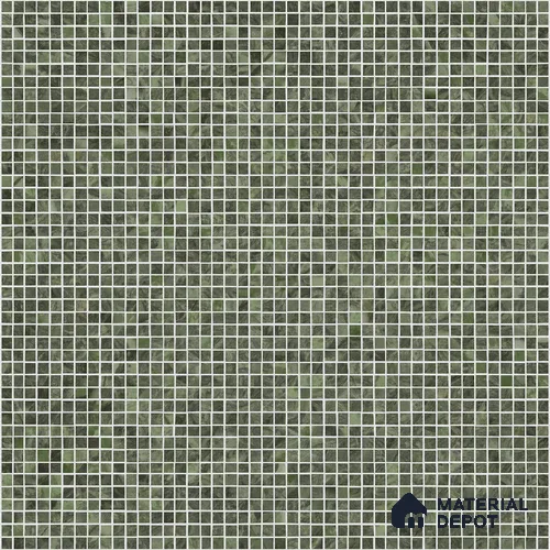 Mosaic Look Floor & Wall Tile TL 10970 Mosaic Green 2 ft x 2 ft Vitrified Punch Matte Finish - 9 mm | Suitable For Bathroom, Terrace & Balcony