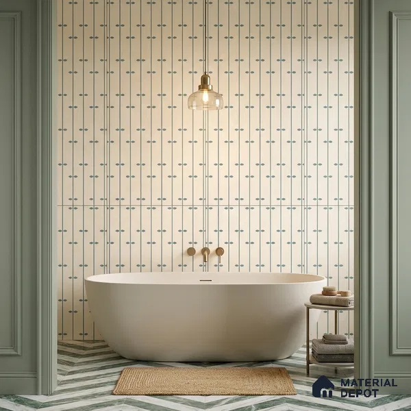 Wall Tile TL 10983 B | Arebic Aqua Decor | 4 ft x 2 ft Crits Micro Carving Matte Finish Porcelain Tile - 9 mm | Suitable for Bathroom, Accent/Feature Wall, Dining Area | 3 mm Spacer Required