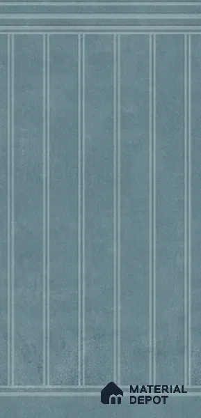Patterned Wall Tile TL 10983 D | Arebic Aqua Liner Decor | 4 ft x 2 ft Crits Micro Carving Matte Finish Porcelain Tile - 9 mm | Suitable for Living Room, Bedroom, Dining & Bathroom | 3 mm Spacer Required