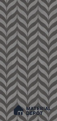 Patterned Wall Tile TL 10986 C | Brazzil Grey Waves Decor 2 | 4 ft x 2 ft Crits Micro Carving Matte Finish Porcelain Tile - 9 mm | Suitable for Living Room, Bedroom, Dining & Bathroom | 3 mm Spacer Required