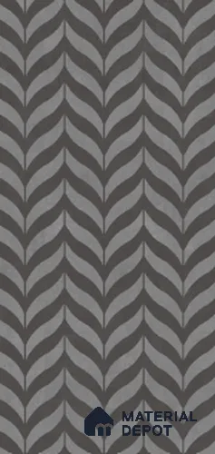Patterned Wall Tile TL 10986 C | Brazzil Grey Waves Decor 2 | 4 ft x 2 ft Crits Micro Carving Matte Finish Porcelain Tile - 9 mm | Suitable for Living Room, Bedroom, Dining & Bathroom | 3 mm Spacer Required