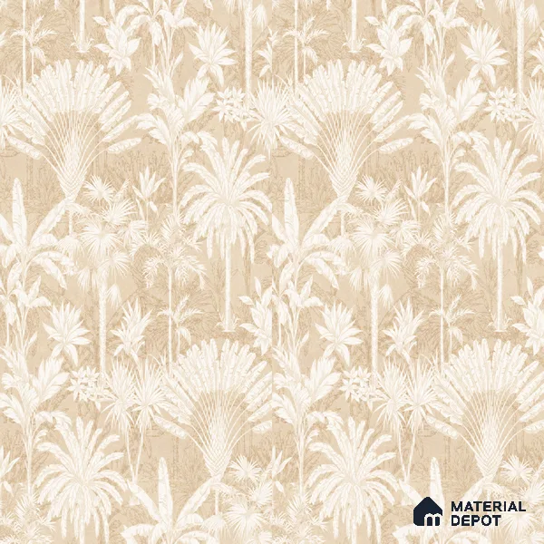 Wall Tile TL 10987 B | Cendra Ivory Tree Decor 1 | 4 ft x 2 ft Crits Micro Carving Matte Finish Porcelain Tile - 9 mm | Suitable for Bathroom, Accent/Feature Wall, Foyer | 3 mm Spacer Required