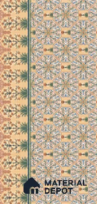 Wall Tile TL 10992 C | Jurasic Arebic Decor 2 | 4 ft x 2 ft Crits Micro Carving Matte Finish Porcelain Tile - 9 mm | Suitable for Living Room, Bedroom, Dining & Bathroom | 3 mm Spacer Required