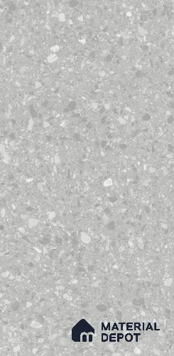 Terrazzo Wall & Floor Tile TL 10994 E | Royal Tera Grey | 4 ft x 2 ft Crits Micro Matte Finish Porcelain Tile - 9 mm | 4 Random Design | Suitable for Living Room, Bedroom, Dining & Bathroom | 3 mm Spacer Required