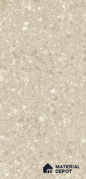 Terrazzo Wall & Floor Tile TL 10994 G | Royal Tera Natural | 4 ft x 2 ft Crits Micro Matte Finish Porcelain Tile - 9 mm | 4 Random Design | Suitable for Living Room, Bedroom, Dining & Bathroom | 3 mm Spacer Required
