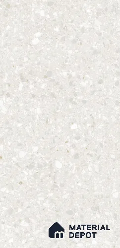 Terrazzo Wall & Floor Tile TL 10994 | Royal Tera Bianco | 4 ft x 2 ft Crits Micro Matte Finish Porcelain Tile - 9 mm | 4 Random Design | Suitable for Living Room, Bedroom, Dining & Bathroom | 3 mm Spacer Required