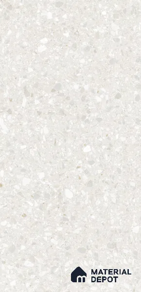 Terrazzo Wall & Floor Tile TL 10994 | Royal Tera Bianco | 4 ft x 2 ft Crits Micro Matte Finish Porcelain Tile - 9 mm | 4 Random Design | Suitable for Living Room, Bedroom, Dining & Bathroom | 3 mm Spacer Required