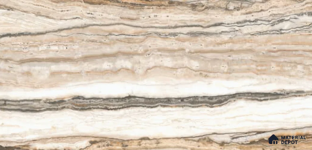 Stone Look Wall & Floor TL 10998 Travionyx Rust 4 ft x 2 ft Metox Pro Vitrified Tile - 9 mm | 8 Random Design | Suitable For Living Room, Bedroom, Kitchen, Office & Dining