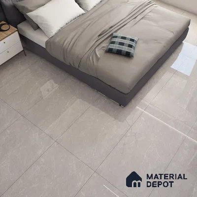Marble Wall & Floor Tile TL 11004 B Grey 4 ft x 2 ft Glossy Finish Vitrified Tile - 9 mm | 6 Random Designs | Suitable For Living Room, Bedroom, Dining