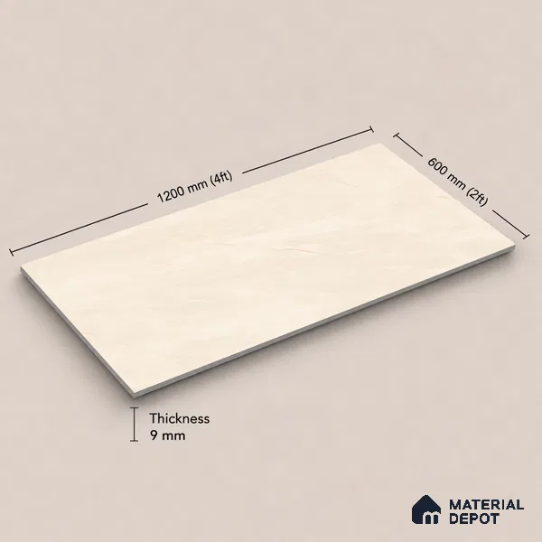 Stone Tile TL 11025 E | 4 ft x 2 ft Craving Matte Finish Vitrified Tile - 9 mm