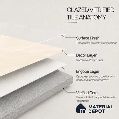 Stone Tile TL 11025 E | 4 ft x 2 ft Craving Matte Finish Vitrified Tile - 9 mm