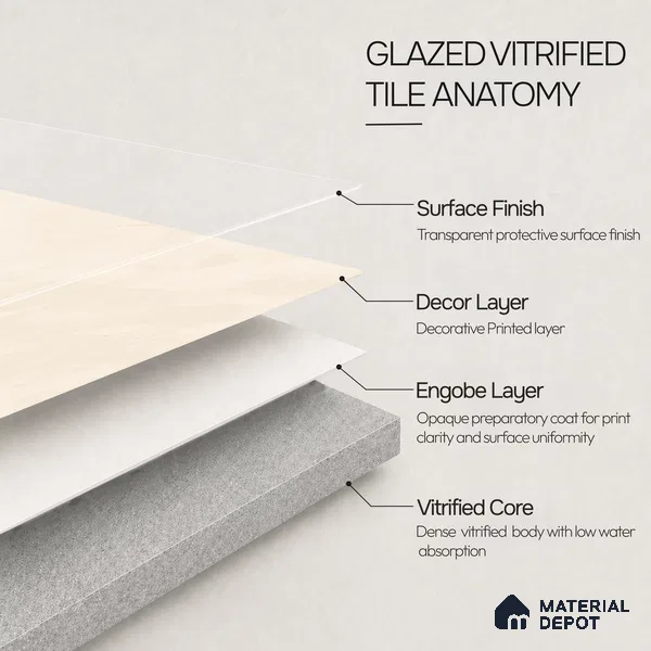 Stone Tile TL 11025 E | 4 ft x 2 ft Craving Matte Finish Vitrified Tile - 9 mm