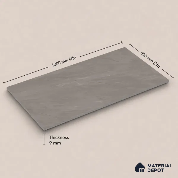 Stone Tile TL 11025 F | 4 ft x 2 ft Craving Matte Finish Vitrified Tile - 9 mm