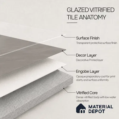 Stone Tile TL 11025 F | 4 ft x 2 ft Craving Matte Finish Vitrified Tile - 9 mm