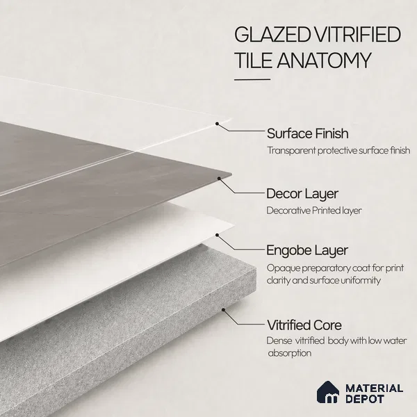 Stone Tile TL 11025 F | 4 ft x 2 ft Craving Matte Finish Vitrified Tile - 9 mm