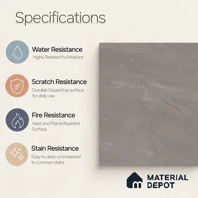 Stone Tile TL 11025 F | 4 ft x 2 ft Craving Matte Finish Vitrified Tile - 9 mm