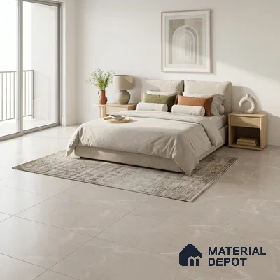 Marble Wall & Floor Tile TL 11033 Grey 4 ft x 2 ft Matte Carving Finish Vitrified Tile - 9 mm | 6 Random Designs | Suitable For Living Room, Bedroom, Kitchen