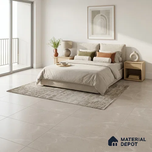 Marble Wall & Floor Tile TL 11033 Grey 4 ft x 2 ft Matte Carving Finish Vitrified Tile - 9 mm | 6 Random Designs | Suitable For Living Room, Bedroom, Kitchen