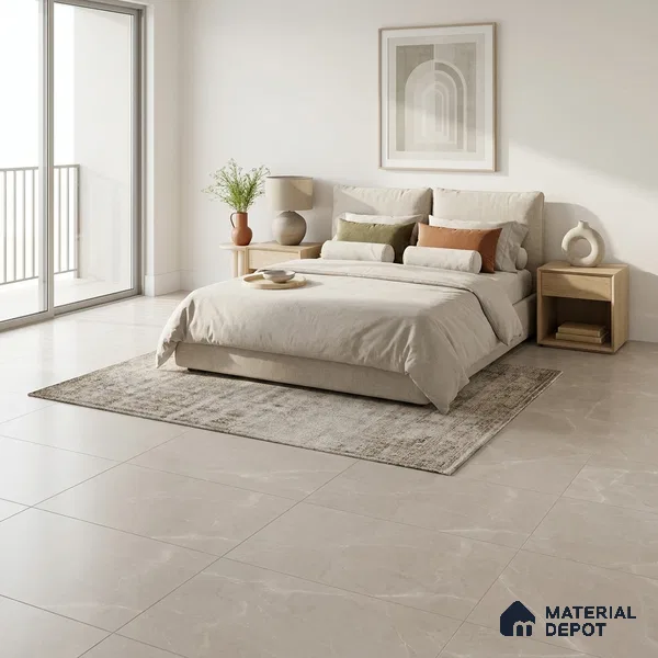 Marble Wall & Floor Tile TL 11033 Grey 4 ft x 2 ft Matte Carving Finish Vitrified Tile - 9 mm | 6 Random Designs | Suitable For Living Room, Bedroom, Kitchen