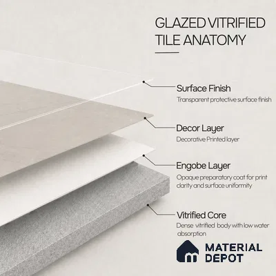Marble Wall & Floor Tile TL 11033 Sierra Veil | 4 ft x 2 ft Carving Finish Vitrified Tile - 9 mm | 6 Random Design | Suitable For Living Room, Bedroom, Bathroom