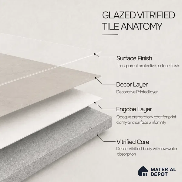 Marble Wall & Floor Tile TL 11033 Sierra Veil | 4 ft x 2 ft Carving Finish Vitrified Tile - 9 mm | 6 Random Design | Suitable For Living Room, Bedroom, Bathroom