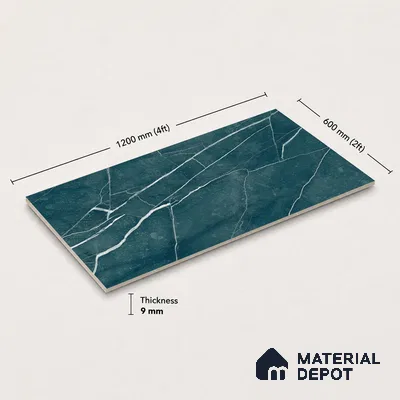 Marble Wall & Floor Tile TL 11040 Baltic Strata | 4 ft x 2 ft High Glossy Finish Vitrified Tile - 9 mm | 4 Random Design | Suitable For Living Room, Bedroom, Bathroom