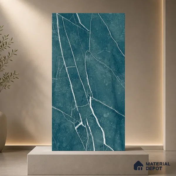 Marble Wall & Floor Tile TL 11040 Baltic Strata | 4 ft x 2 ft High Glossy Finish Vitrified Tile - 9 mm | 4 Random Design | Suitable For Living Room, Bedroom, Bathroom