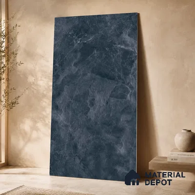 Marble Wall & Floor Tile TL 11041 Baltic Obsidian | 4 ft x 2 ft High Glossy Finish Vitrified Tile - 9 mm | 5 Random Design | Suitable For Living Room, Bedroom, Bathroom