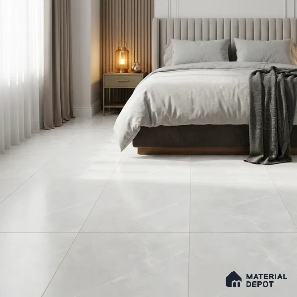 Marble Wall & Floor Tile TL 11045 Grey 4 ft x 2 ft Matte Carving Finish Vitrified Tile - 9 mm | 5 Random Designs | Suitable For Living Room, Bedroom, Kitchen